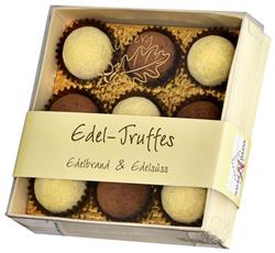 Edel-Truffes
Edelbrand & Edelsüss
9 Stück, 100gr.