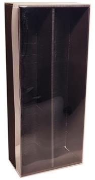 2er Geschenk-Kassette schwarz mit Klarsichtdeckel